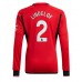 Manchester United Victor Lindelof #2 Voetbalkleding Thuisshirt 2023-24 Lange Mouwen